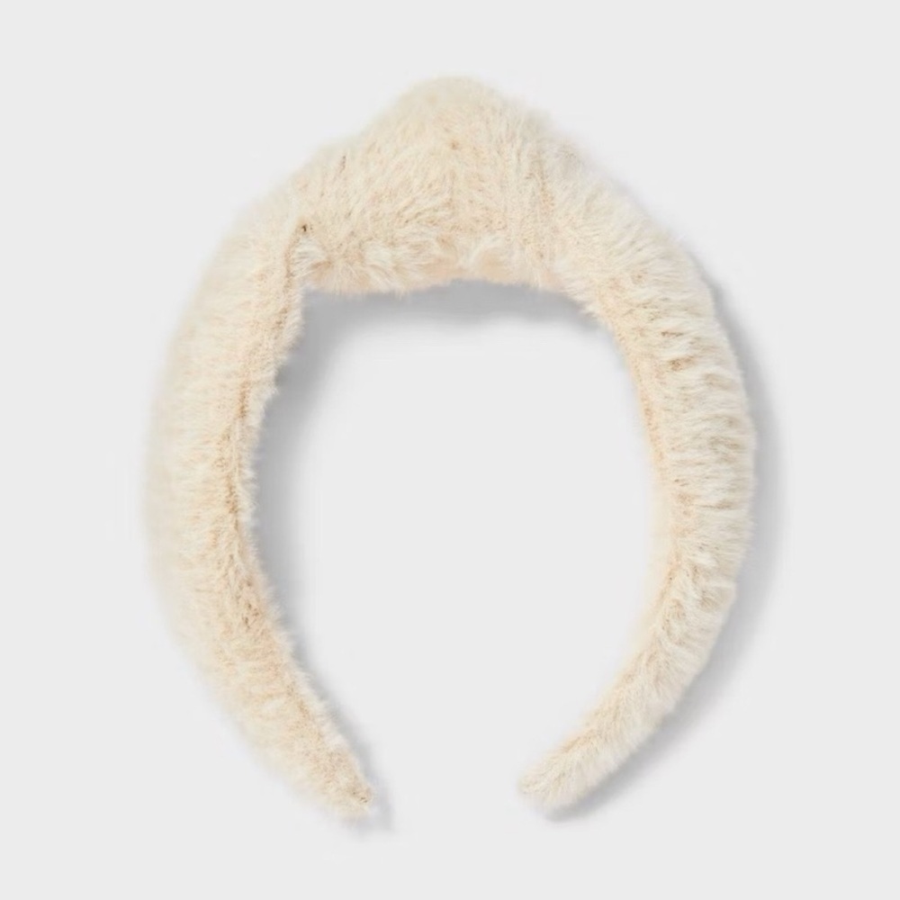 Universal Thread Fuzzy Taupe Top Knot Women’s Headband NWT